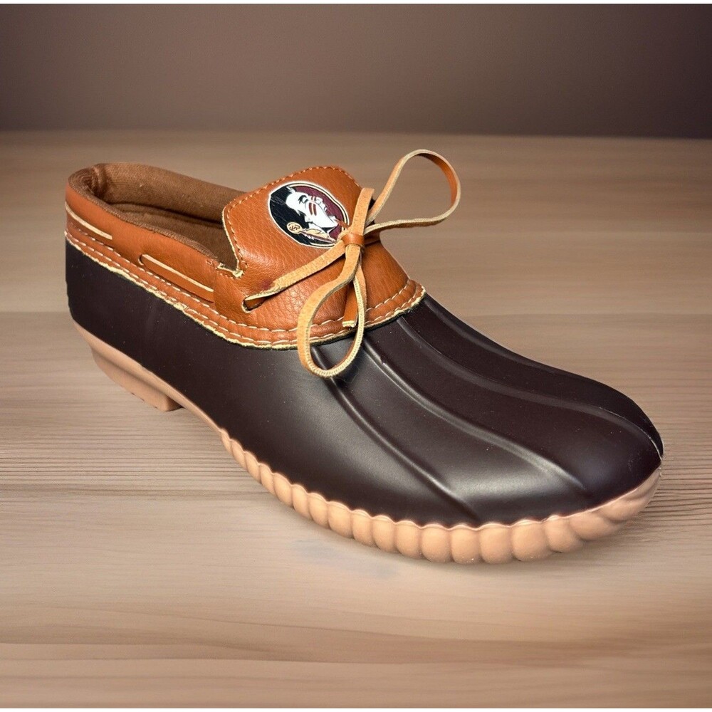 Florida State Seminoles FSU Duck Boots Slip On Clogs Unbranded Brown Shoes